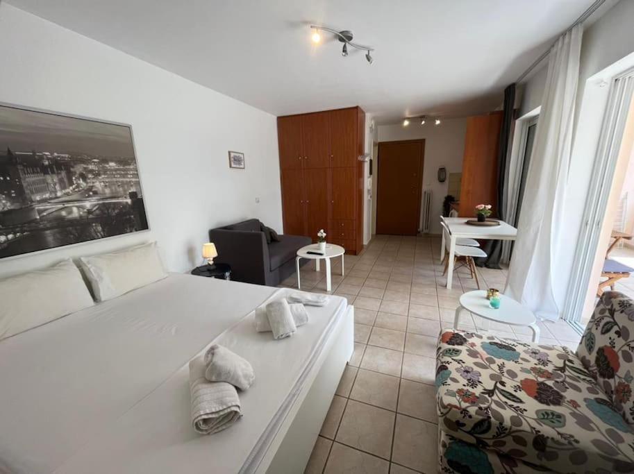 Modern Studio Large Veranda -Metro Station Suggrou Atenas Exterior foto